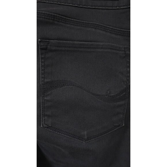 Lee Womens 14P Gray Smoke Easy Fit Stretch Mid Rise Straight Ankle Jeans 34x28 - Picture 14 of 15